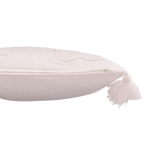 J-Line J Line coussins Jolipa Coussin Sapin De Noël Coton Blanc.