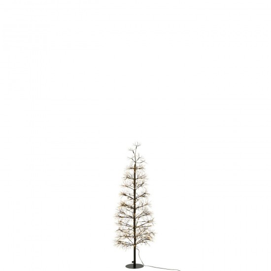 J Line Arbre Led Lumières Blanc Chaud Fer Noir Medium L40xB40xH120 cm Jline 56534 by Jolipa 56534.