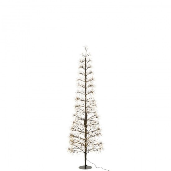 J Line Arbre Led Lumières Blanc Chaud Fer Noir Large L58xB58xH180 cm Jline 56535 by Jolipa 56535.