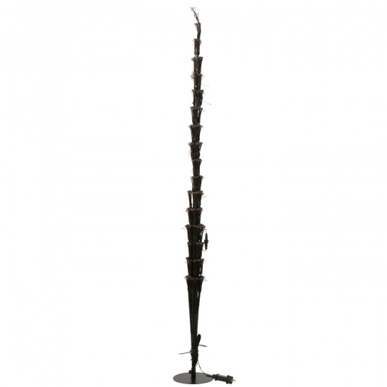 J-Line Árbol Led Luces Blancas Cálidas Plancha Negro Extra Large.