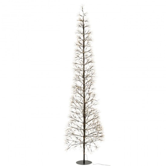 J Line Arbre Led Lumières Blanc Chaud Fer Noir Extra Large L65xB65xH240 cm Jline 56536 by Jolipa 56536.