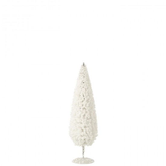 J Line Sapin De Noël Pet Blanc Small L10xB10xH32 cm Jline 56566 by Jolipa 56566.