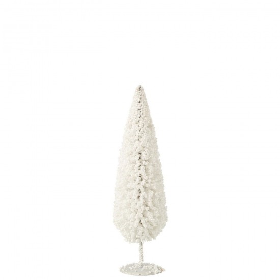 J Line Sapin De Noël Pet Blanc Medium L10xB10xH38 cm Jline 56567 by Jolipa 56567.
