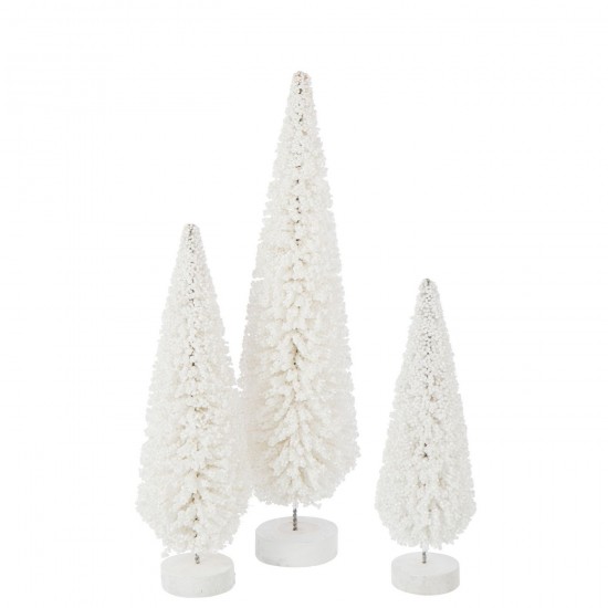 J-Line J Line arbres sapins de noel sur pied Jolipa Sapin De Noël Pet Blanc Large.