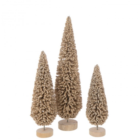 J-Line J Line arbres sapins de noel sur pied Jolipa Sapin De Noël Pet Champagne Large.