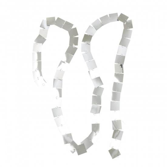 J Line Guirlande Carré Pvc Argenté L700xB5 cm Jline 56640 by Jolipa 56640.