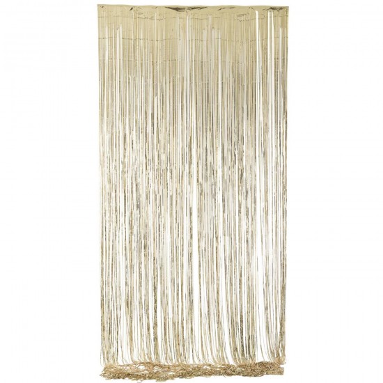 J Line Rideau Franges Vinyle Doré L200xH500 cm Jline 56665 by Jolipa 56665.