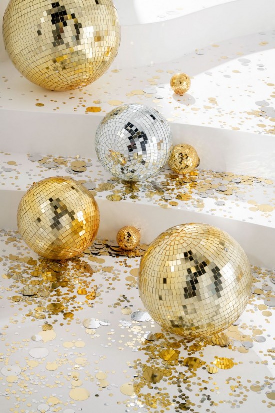 Jolipa Boule Disco Miroir Doré Medium.