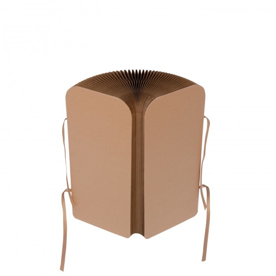 J-Line J Line poufs Pouf Pliable Papier Camel.