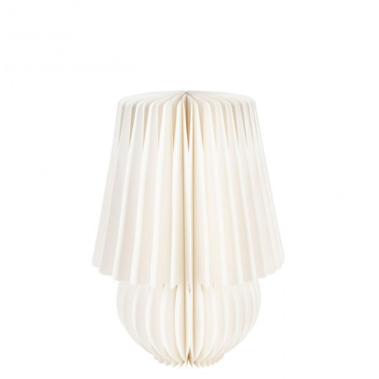 J Line Abat Jour Pliable Papier Blanc Cassé L27xB27xH38 cm Jline 56768 by Jolipa 56768.