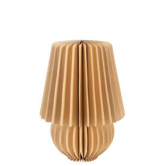 J Line Abat Jour Pliable Papier Camel L27xB27xH38 cm Jline 56771 by Jolipa 56771.
