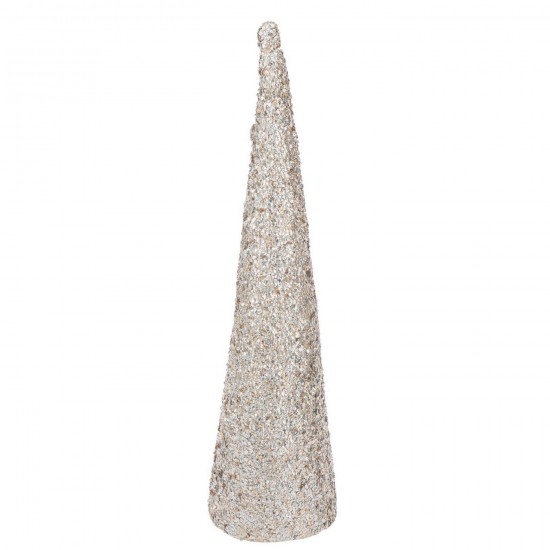 J Line Cône Sequins Mousse Champagne Large L32xB32xH120 cm Jline 56802 by Jolipa 56802.