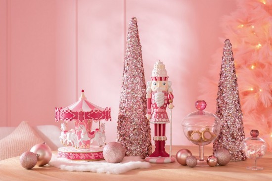 Jolipa Cône Sequins Mousse Rose Clair Small.