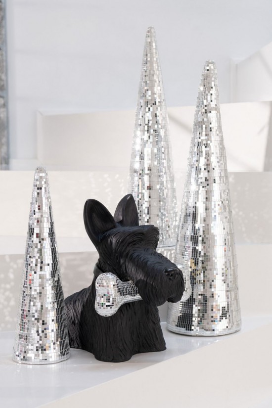 Jolipa Cône Miroirs Mousse Argenté Large.