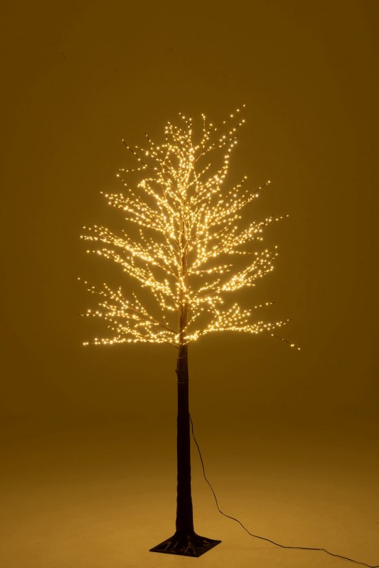 J-Line J Line arbres sapins de noel sur pied Jolipa Arbre 2000 Led Plastique Marron Medium.