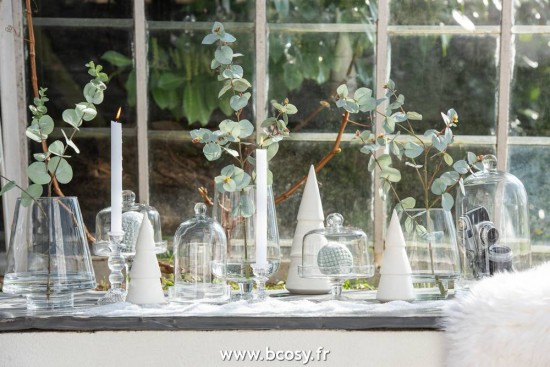 J-Line Albero + House Advent Calendar Compensato Bianco/Naturale.