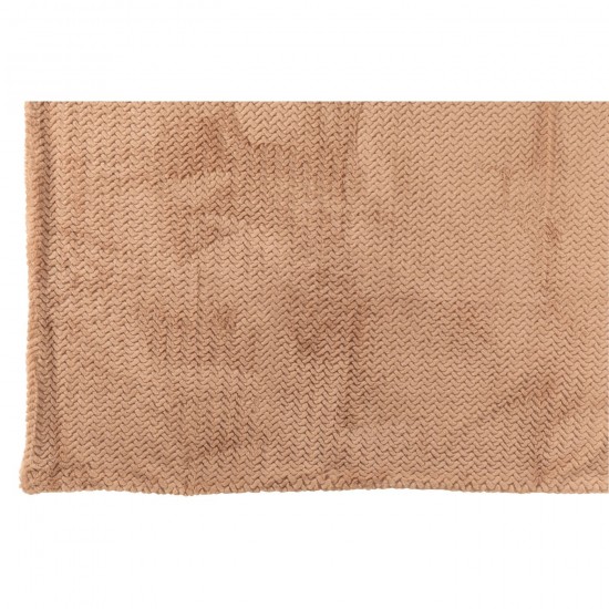 Jolipa Couverture Polyester Camel.