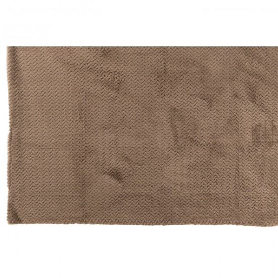 Jolipa Couverture Polyester Taupe.