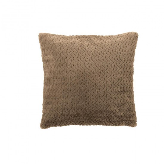 J Line Coussin Polyester Marron Foncé L45xB45xH15 cm Jline 56911 by Jolipa 56911.
