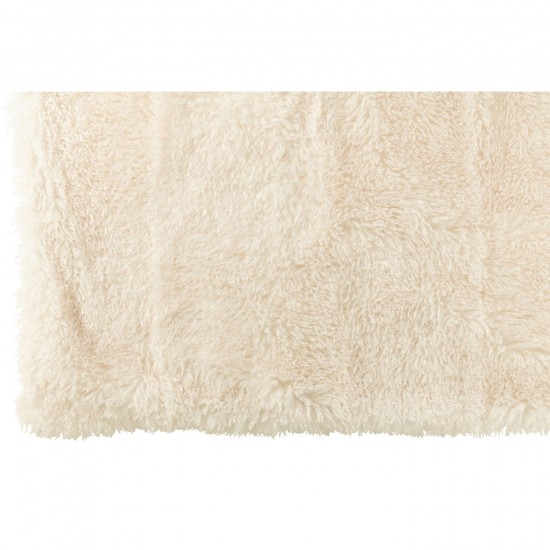 Jolipa Couverture Moutie Polyester Blanc.