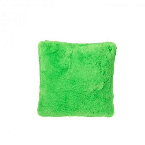 J Line Coussin Cutie Polyester Vert Fluo L45xB45xH15 cm Jline 56923 by Jolipa 56923.