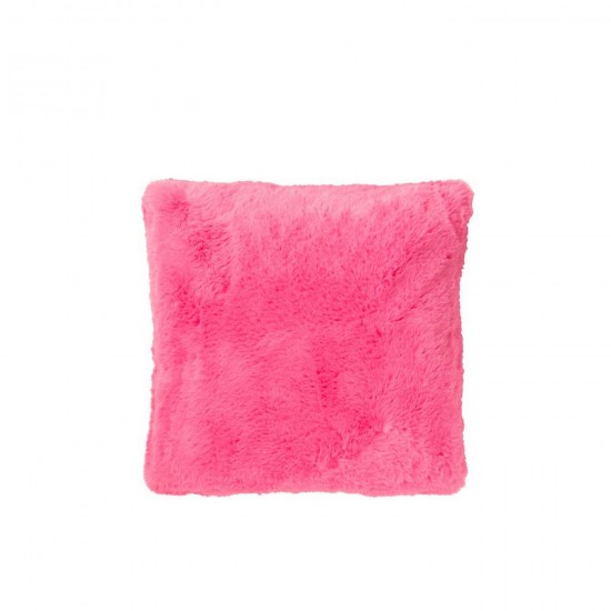 J Line Coussin Cutie Polyester Rose Fluo L45xB45xH15 cm Jline 56929 by Jolipa 56929.