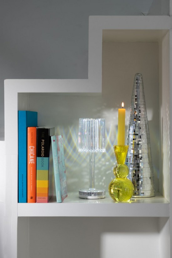 J Line Lampe De Table Dimmable Polystyrène Transparent L9xB9xH25 cm Jline 57023 by Jolipa 57023.