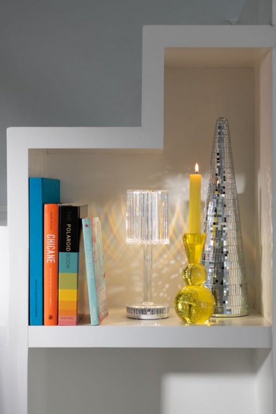 Jolipa Lampada Da Tavolo Dimmerabile Polistirene Trasparente.