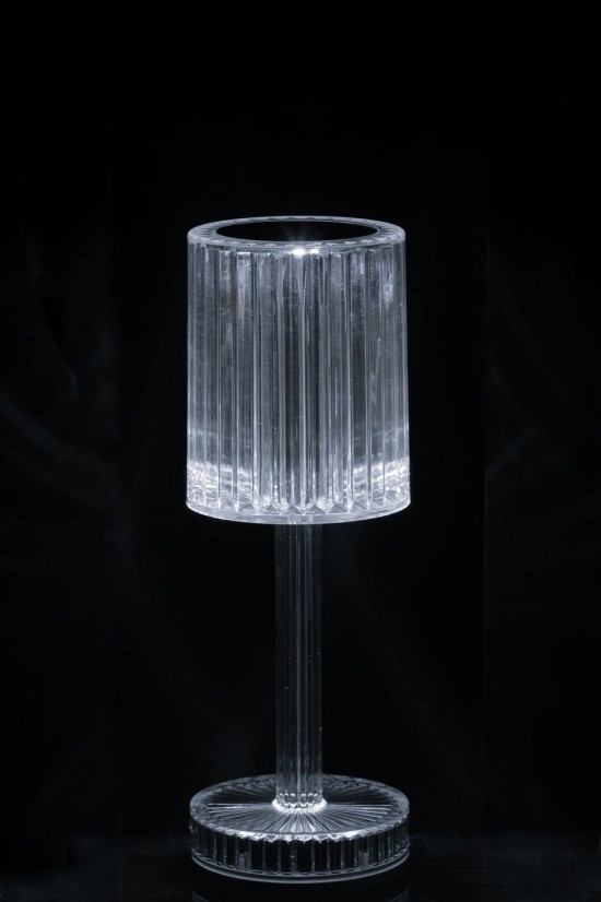 Jolipa Lampe De Table Dimmable Polystyrène Transparent.