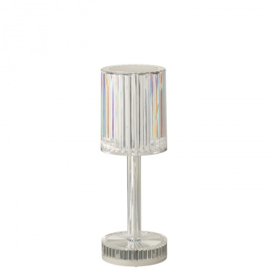 J Line Lampe De Table Dimmable Polystyrène Transparent L9xB9xH25 cm Jline 57023 by Jolipa 57023.
