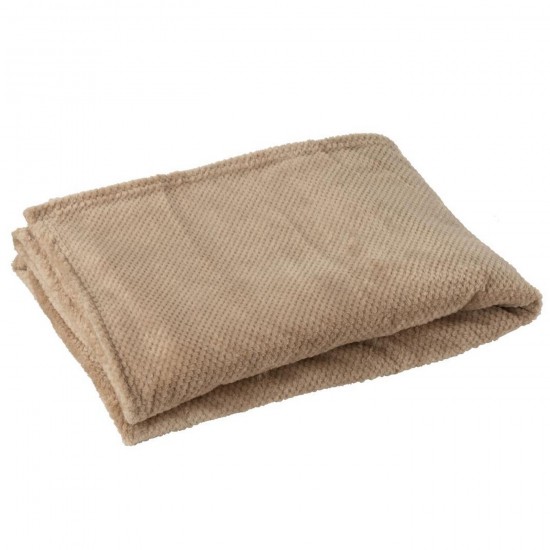 J Line Couverture Snuggle Polyester Beige L130xB170 cm Jline 57043 by Jolipa 57043.