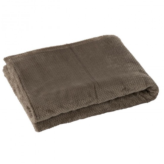 J Line Couverture Snuggle Polyester Gris Foncé L130xB170 cm Jline 57045 by Jolipa 57045.