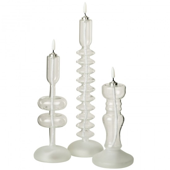 J-Line J Line bougies Jolipa Bougie Led Verre Transparent.