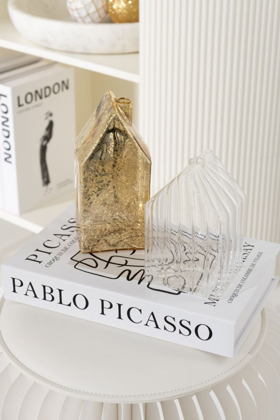 Jolipa Maison Plain Ligné Verre Transparent Small Assortiment De 2.