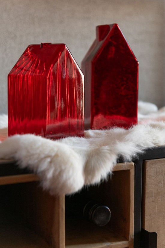 Jolipa Maison Verre Rouge Noël Small Assortiment De 2.