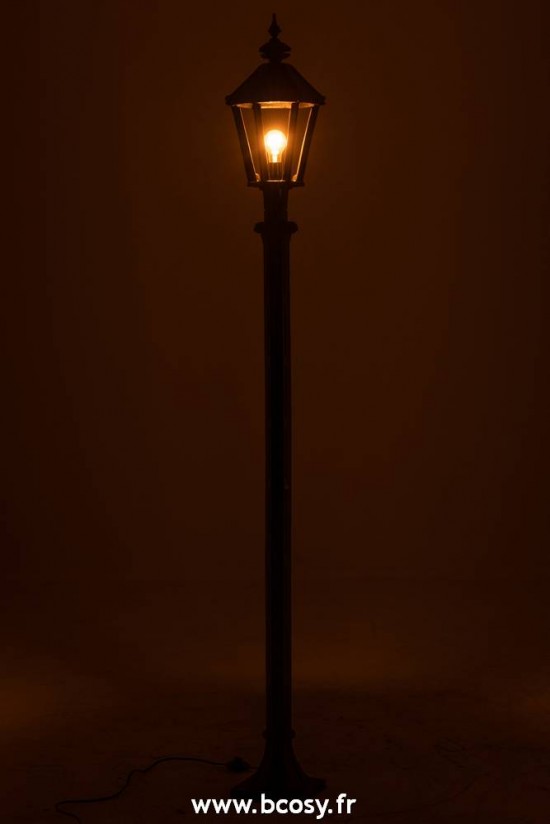 J-Line Lampadaires D'extérieur Jolipa Jline Lanterne Poteau Outdoor Fonte Noir