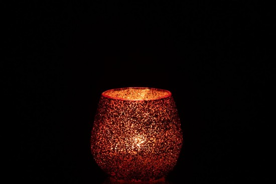 J-Line J Line photophores Jolipa Photophore Verre Rouge Noël Small.