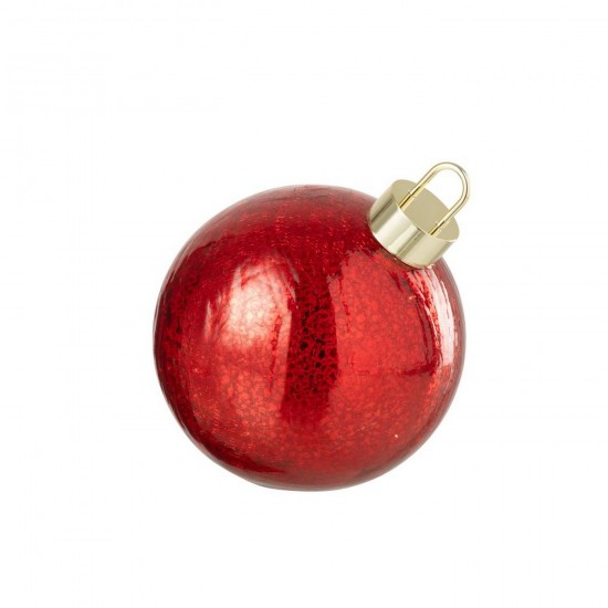 J Line Boule De Noël Led Verre Rouge Noël Medium L20xB20xH20 cm Jline 57163 by Jolipa 57163.