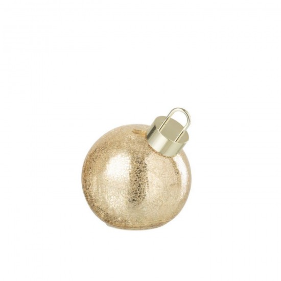 J Line Boule De Noël Led Verre Doré Small L15xB15xH15 cm Jline 57165 by Jolipa 57165.