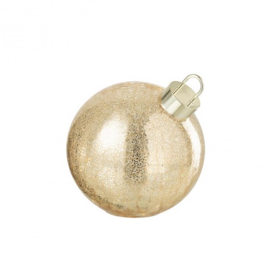 J Line Boule De Noël Led Verre Doré Medium L20xB20xH20 cm Jline 57166 by Jolipa 57166.