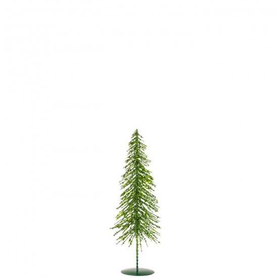 J Line Sapin De Noël Paillettes Plastique Vert Foncé Small L10xB10xH32 cm Jline 57191 by Jolipa 57191.