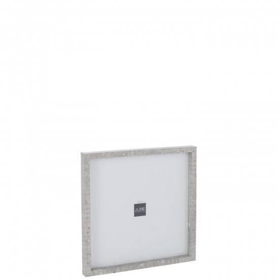 J Line Cadre Photo Rectangle 25X25Cm Mdf Gris Clair L27xB3xH27 cm Jline 57271 by Jolipa 57271.