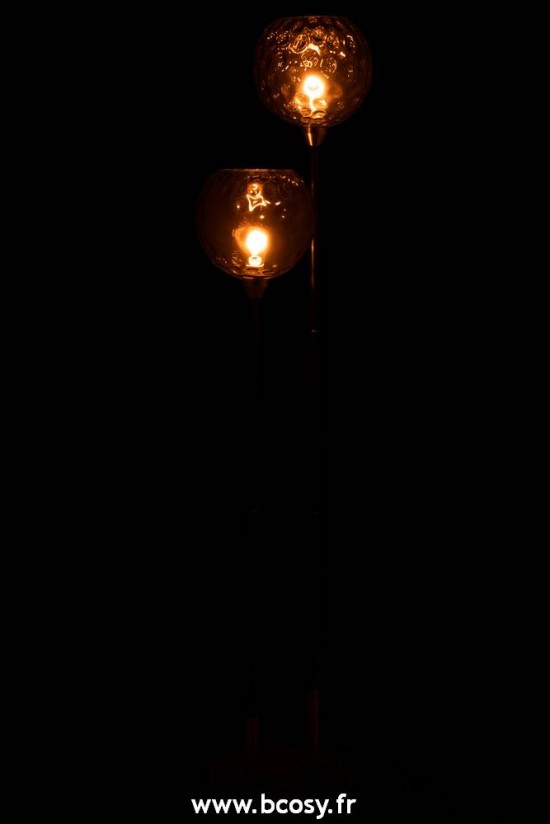 J-Line Lampadaires Lampes Raides Debouts Sur Pied De Sol Pied Lampe Sur Pied Bollie Acier Marbre Noir