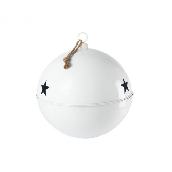 J Line Boule De Noël Brillant Balle Fer Blanc Extra Large L80xB80xH90 cm Jline 57293 by Jolipa 57293.
