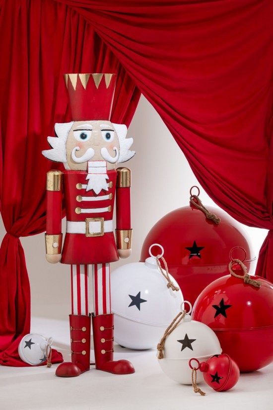 Jolipa Boule De Noël Brillant Balle Fer Rouge Small.