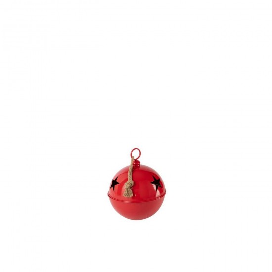 J Line Boule De Noël Brillant Balle Fer Rouge Medium L30xB30xH42 cm Jline 57299 by Jolipa 57299.