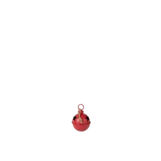 J Line Boule De Noël Mat Balle Fer Rouge Small L16xB16xH26 cm Jline 57302 by Jolipa 57302.