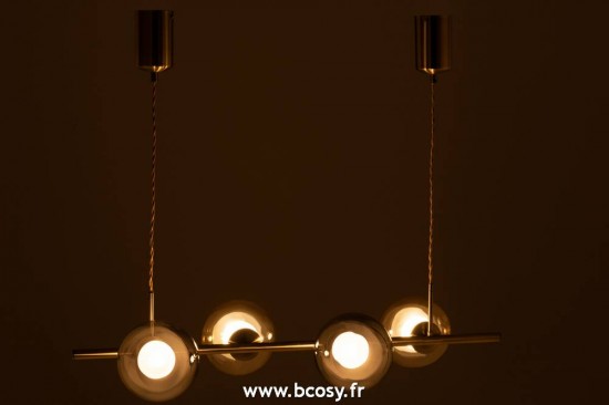 J Line Lampe Suspendu Yuks 4 Lampesn Acier Or 156H Jline 5734 by Jolipa 5734