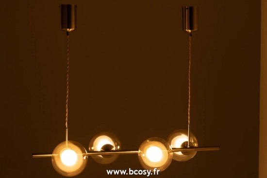 Jolipa Jline Lampe Suspendu Yuks 4 Lampesn Acier Or