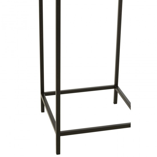 Jolipa Photophore Carré Fer Noir.